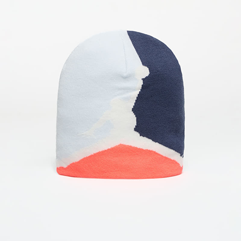 Jordan Brooklyn Peak Beanie Pure Platinum/ Thunder Blue/ Hot Lava/ Sail