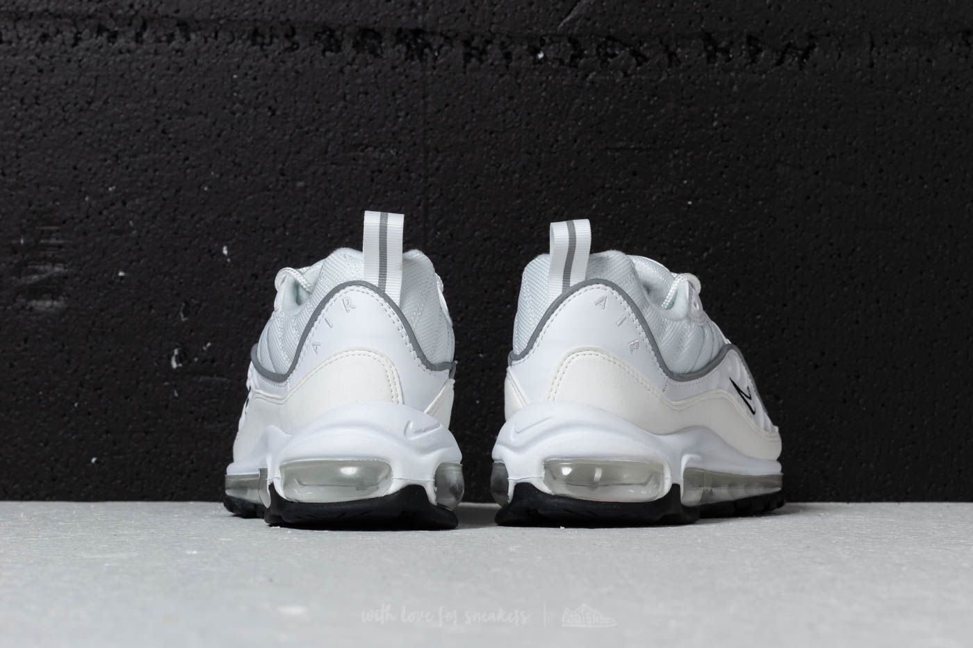 Air max 98 store white reflective silver womens