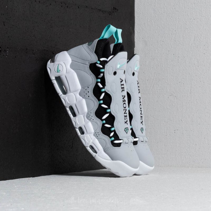 Nike Air More Money Wolf Grey/ Island Green-Black | Footshop display picture 3