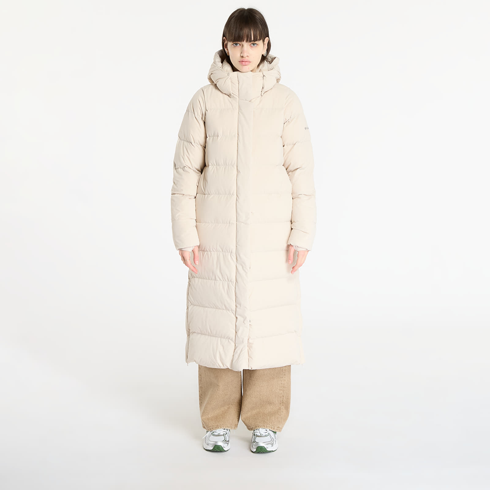 Striukės Columbia Amaze Puff™ Long Hooded Jacket Dark Stone