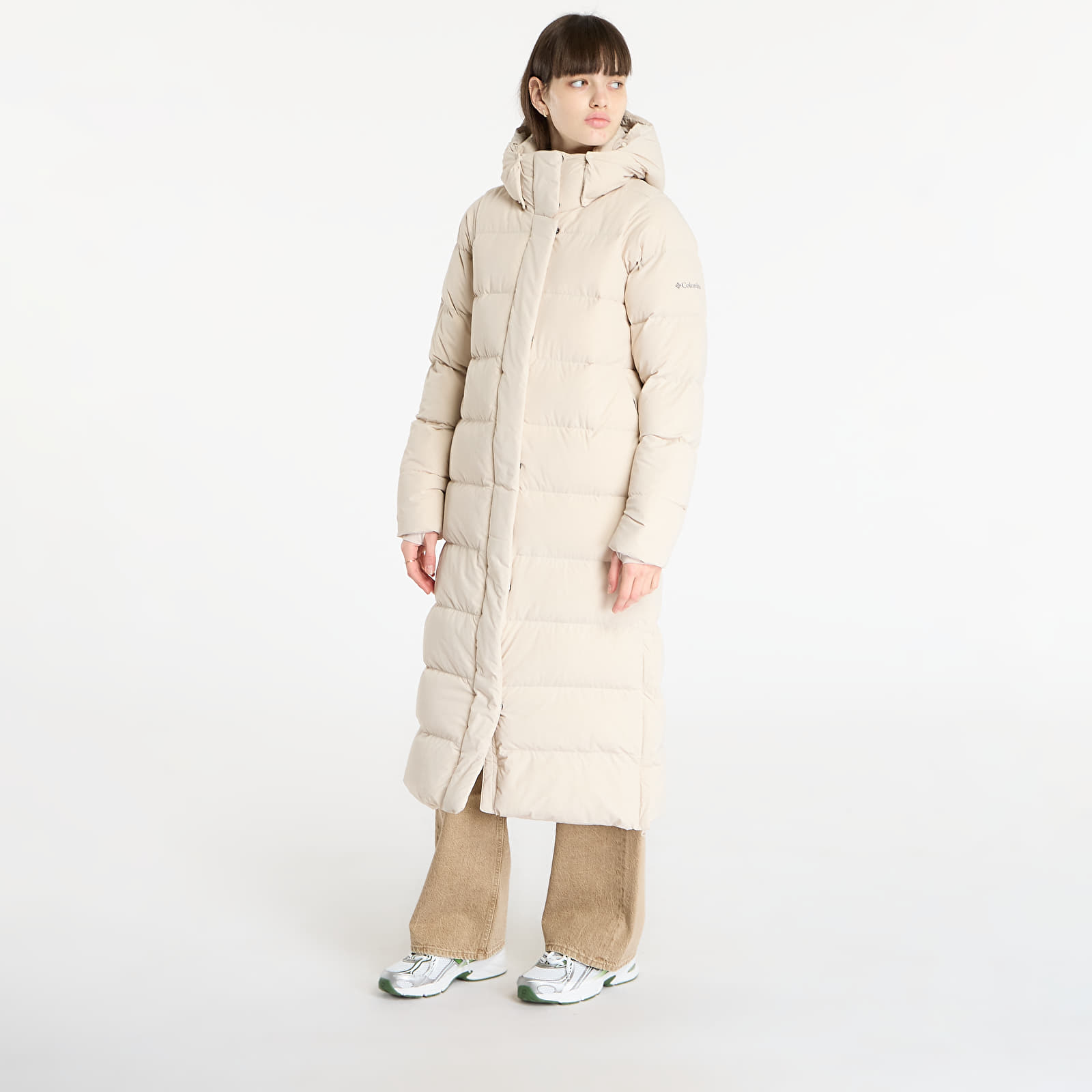 Striukės Columbia Amaze Puff™ Long Hooded Jacket Dark Stone