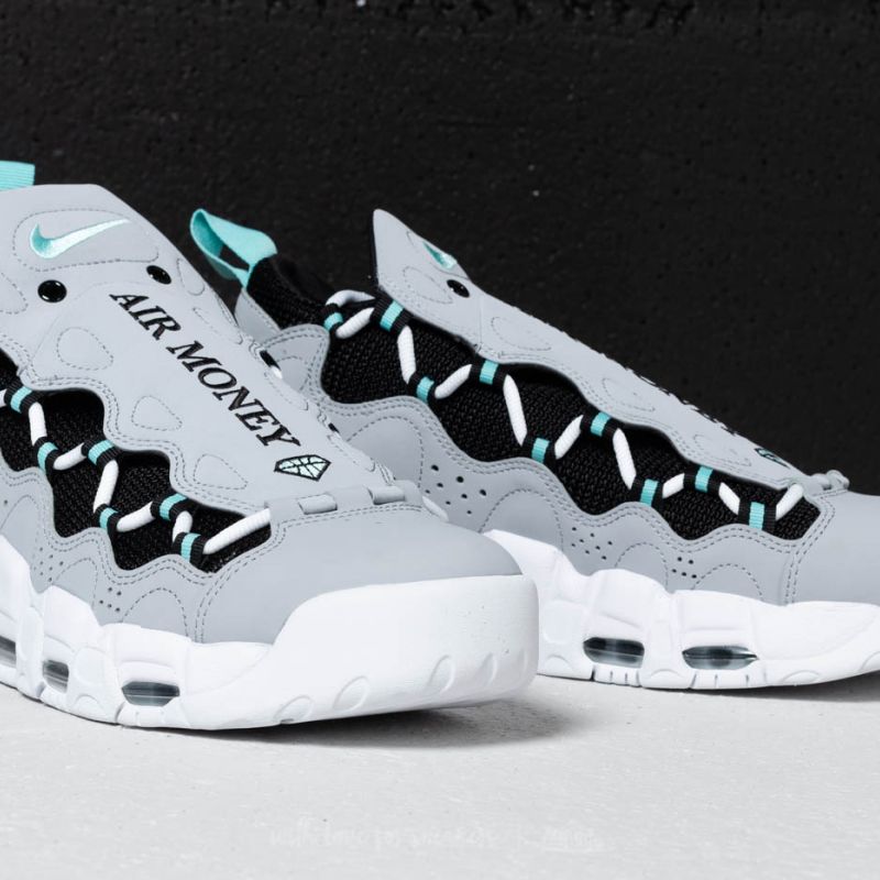 Nike Air More Money Wolf Grey/ Island Green-Black | Footshop display picture 1