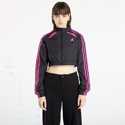 Jacke adidas Teamgeist Adicolor Cropped Track Top Black