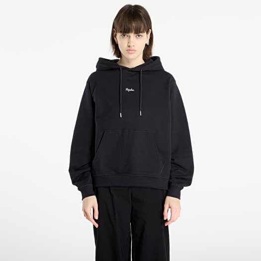Mikina Rapha Women's Cotton Hoodie Black/ White