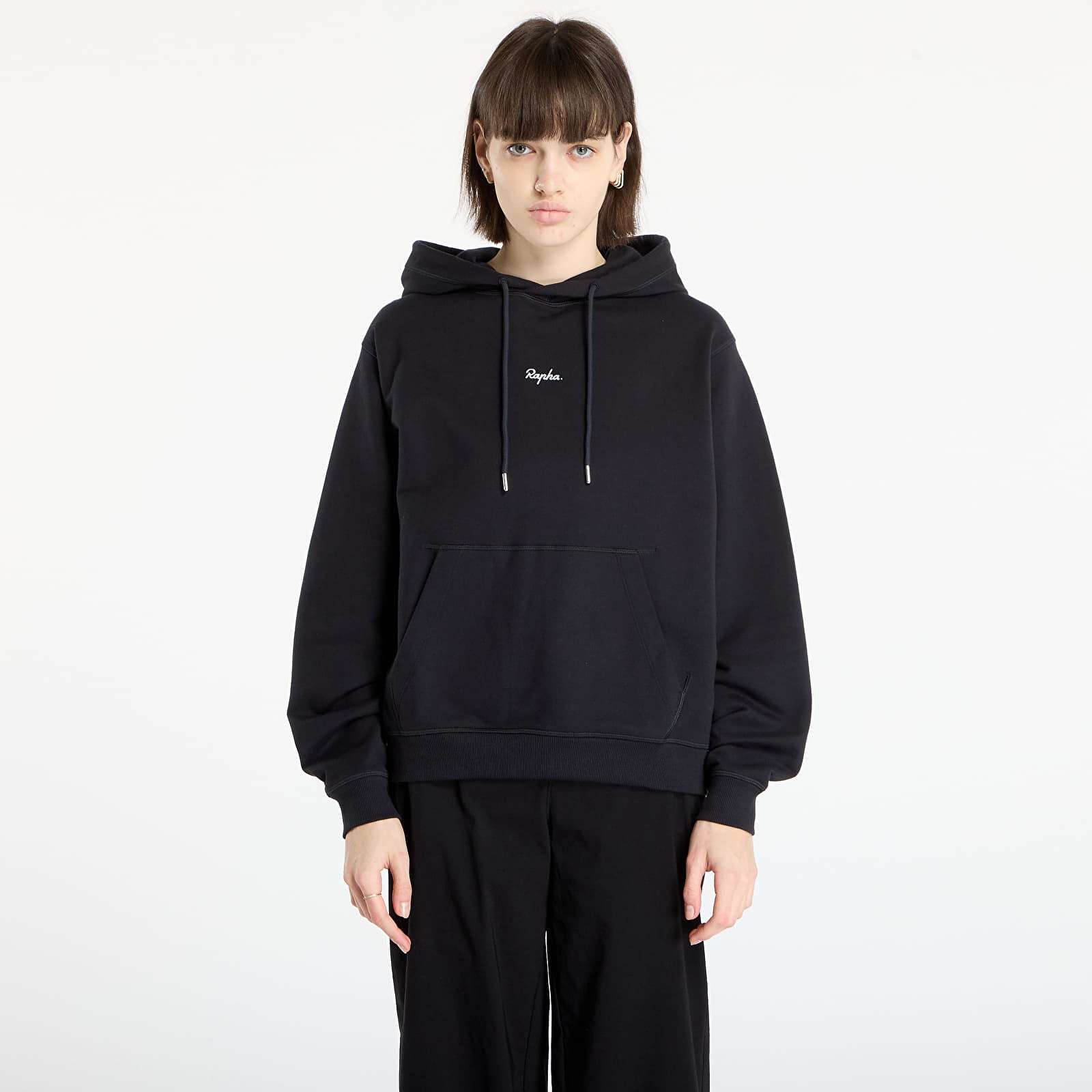 Γυναικεία φούτερ  Rapha Women's Cotton Hoodie Black/ White