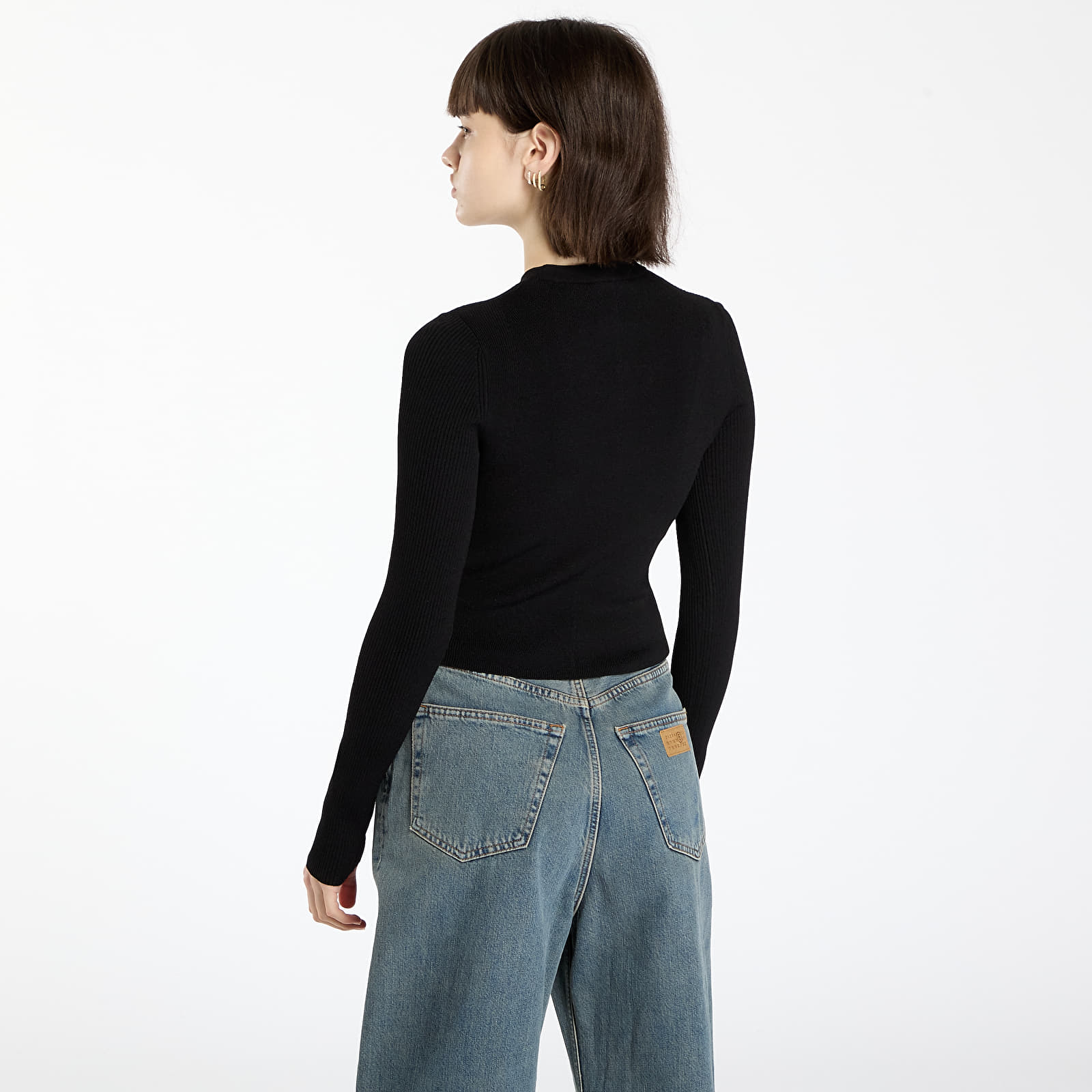 Mikiny DIESEL M-Valari Knitwear Black