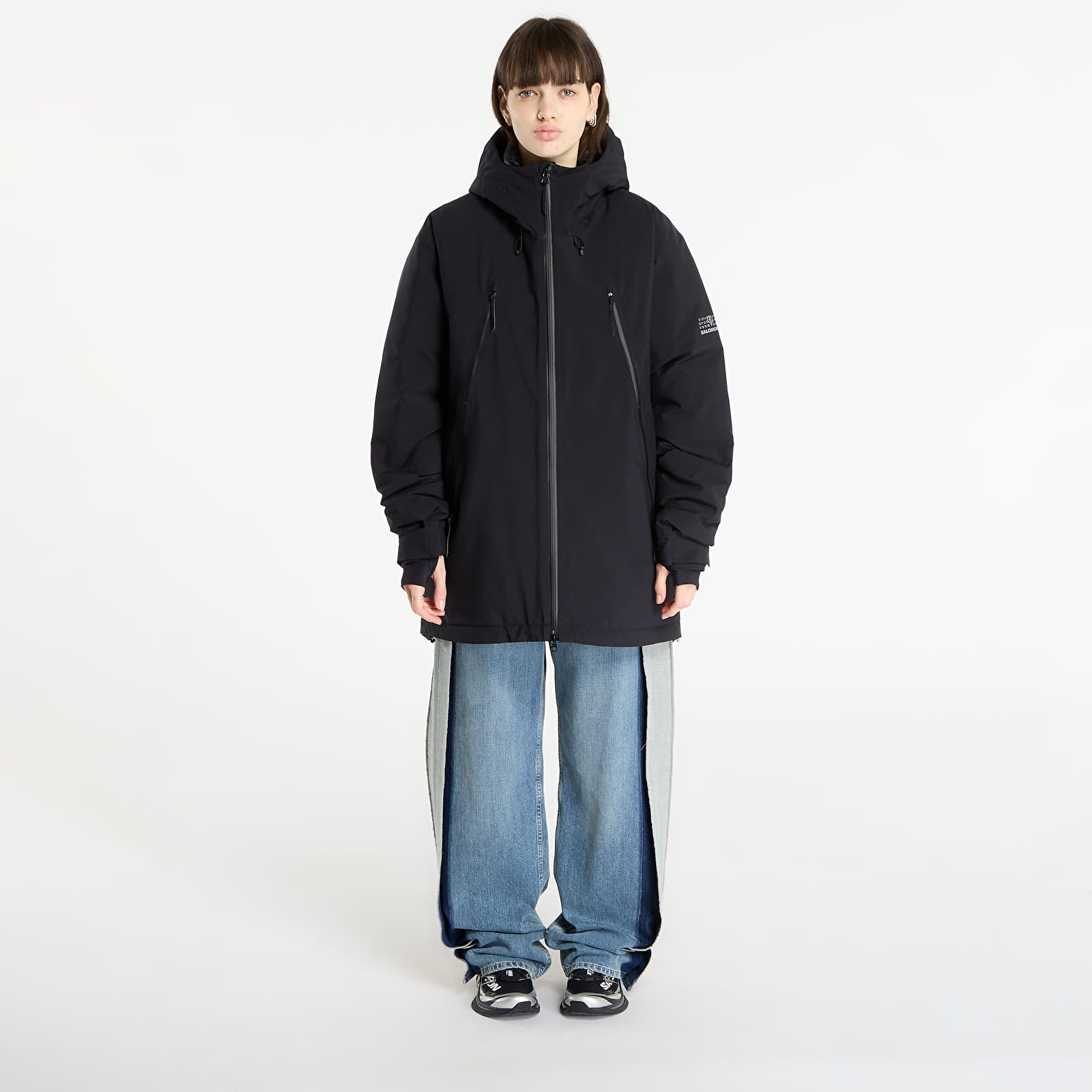 Damesjassen MM6 x Salomon Rtw Avp Sportsjacket Black