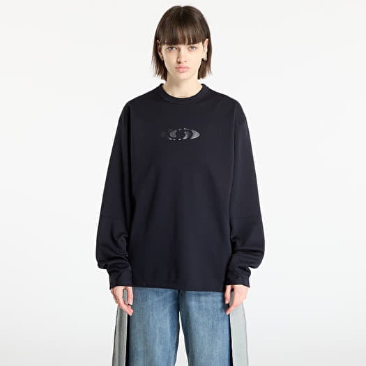 T-skjorte MM6 x Salomon Long-Sleeved Top Washed Black