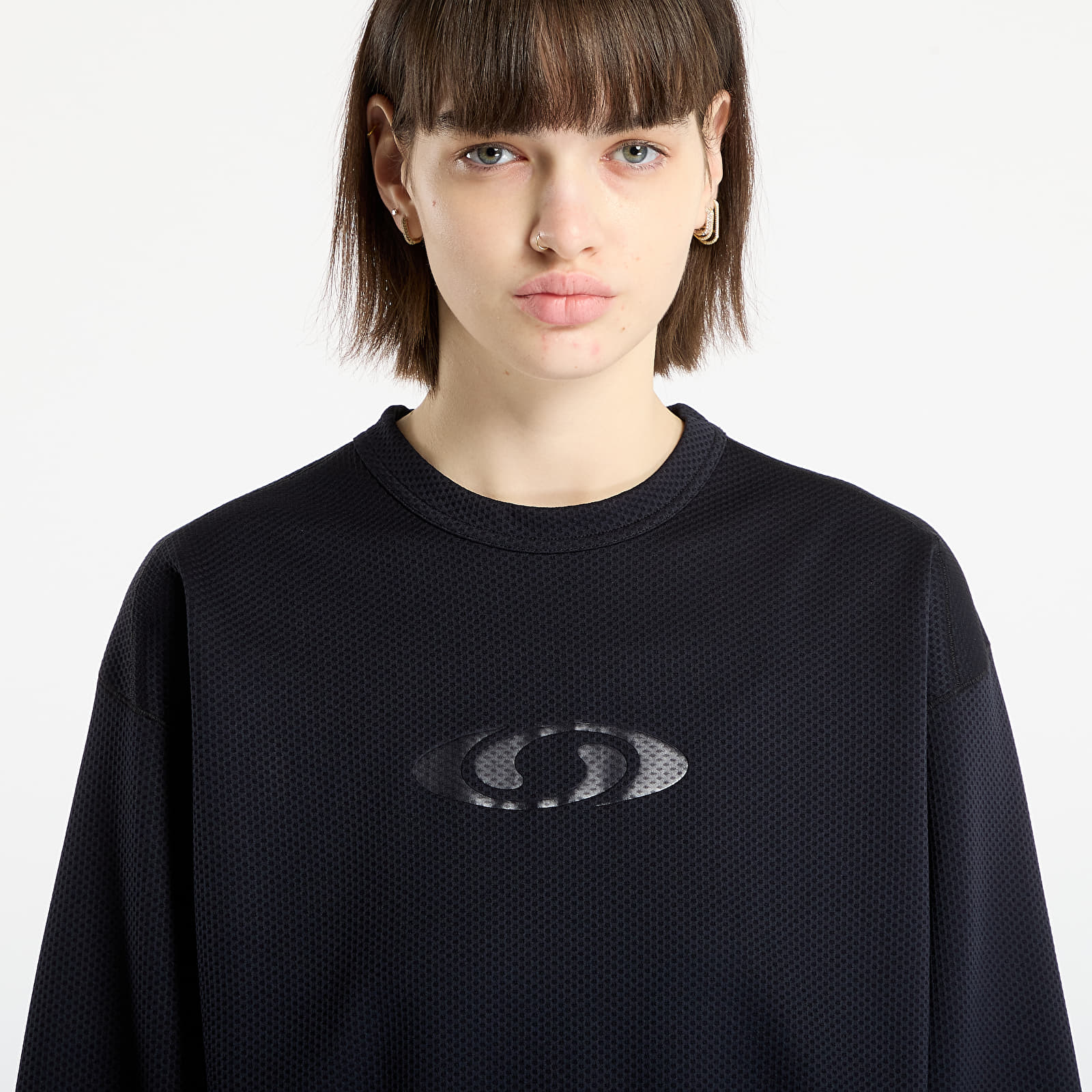 Damen T-Shirts  MM6 x Salomon Long-Sleeved Top Washed Black