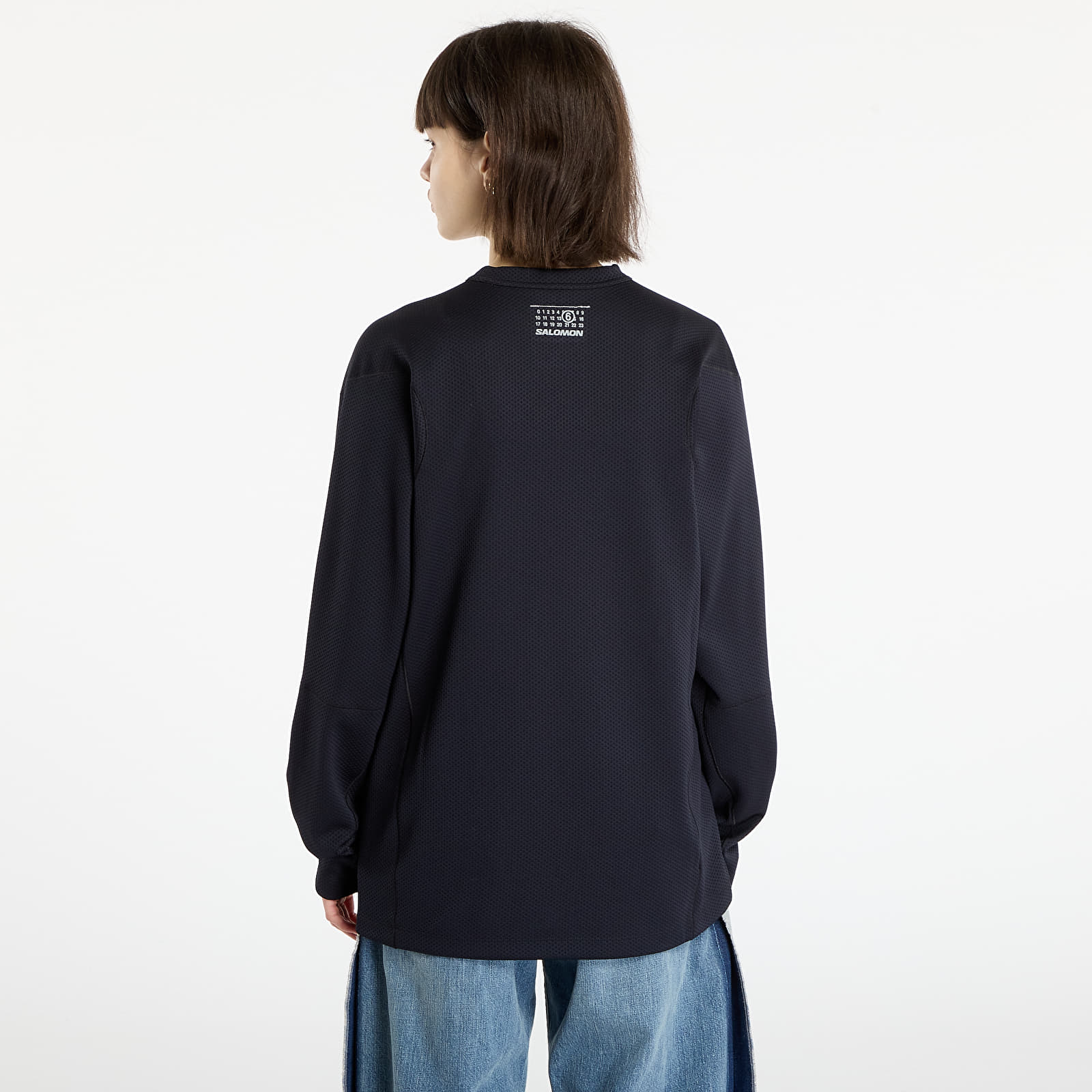 Damen T-Shirts  MM6 x Salomon Long-Sleeved Top Washed Black