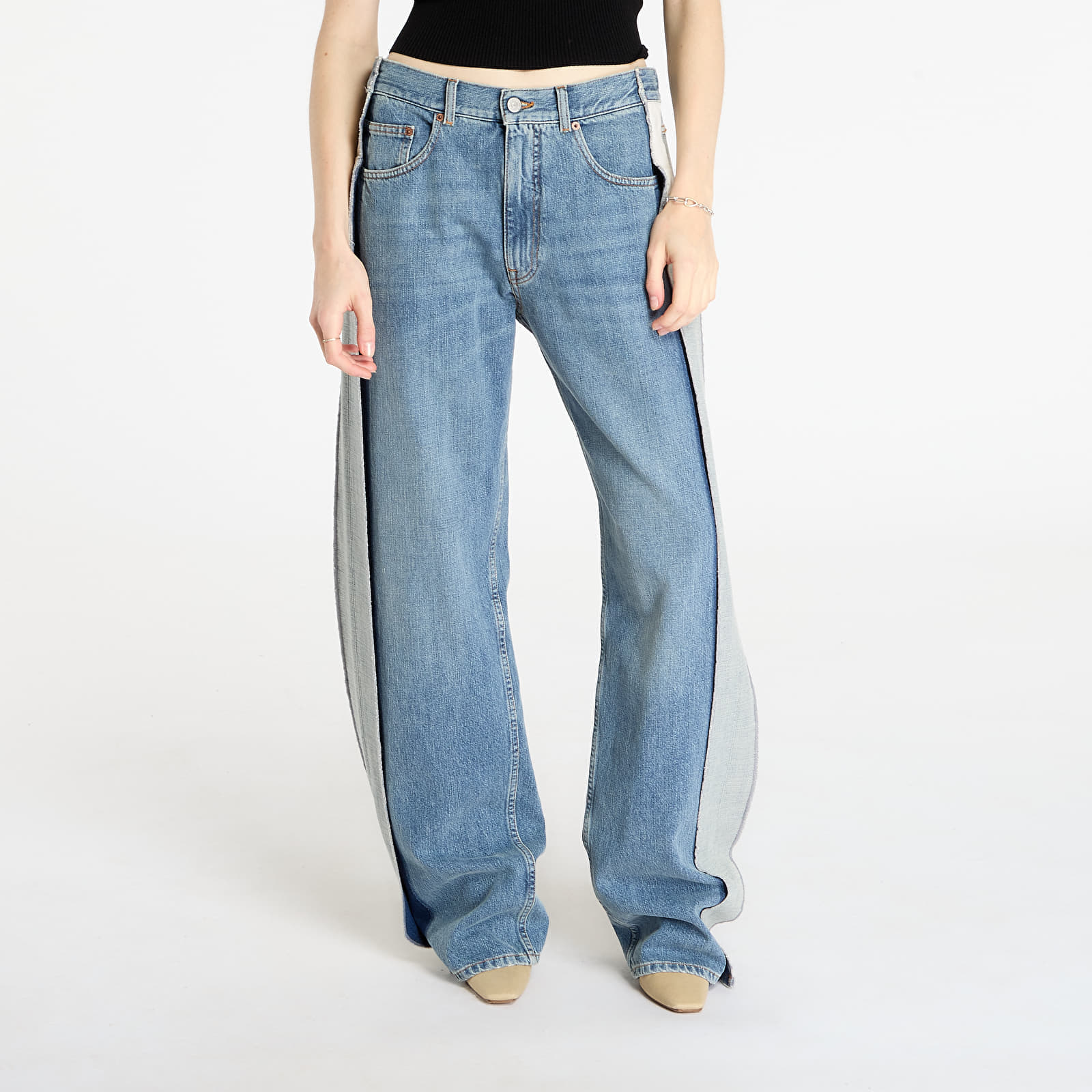 Blugi MM6 Rtw Show Pants 5 Pockets Blue 28