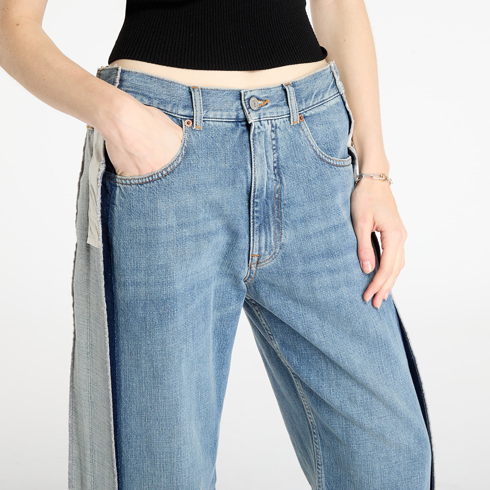 Dámské jeans MM6 Rtw Show Pants 5 Pockets Blue