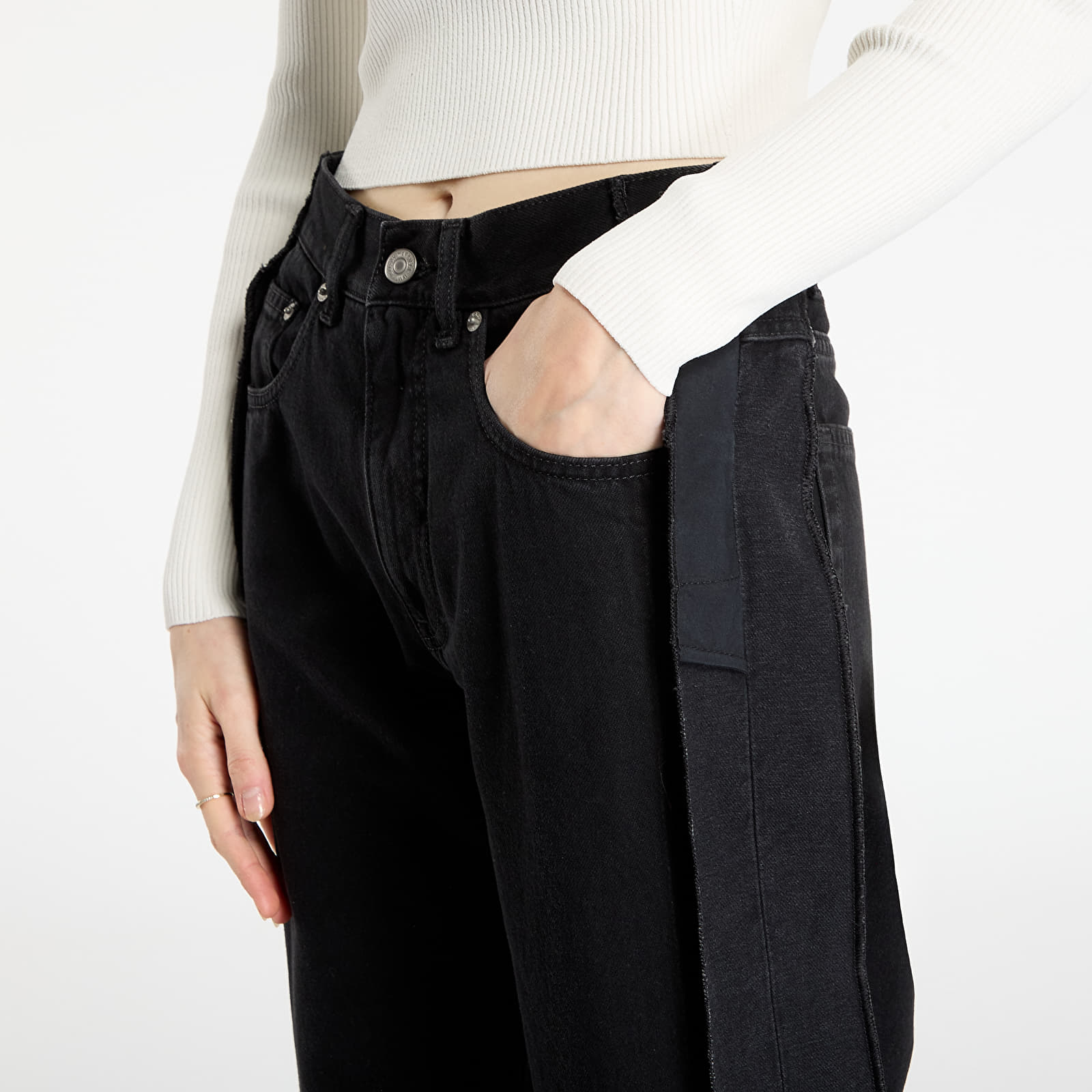 Jeans für Frauen MM6 Rtw Show Pants 5 Pockets Black