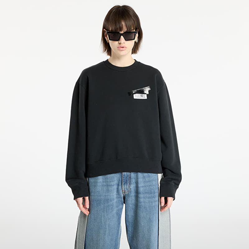 Sweatshirt MM6 Rtw Show Sweatshirt Washed Black