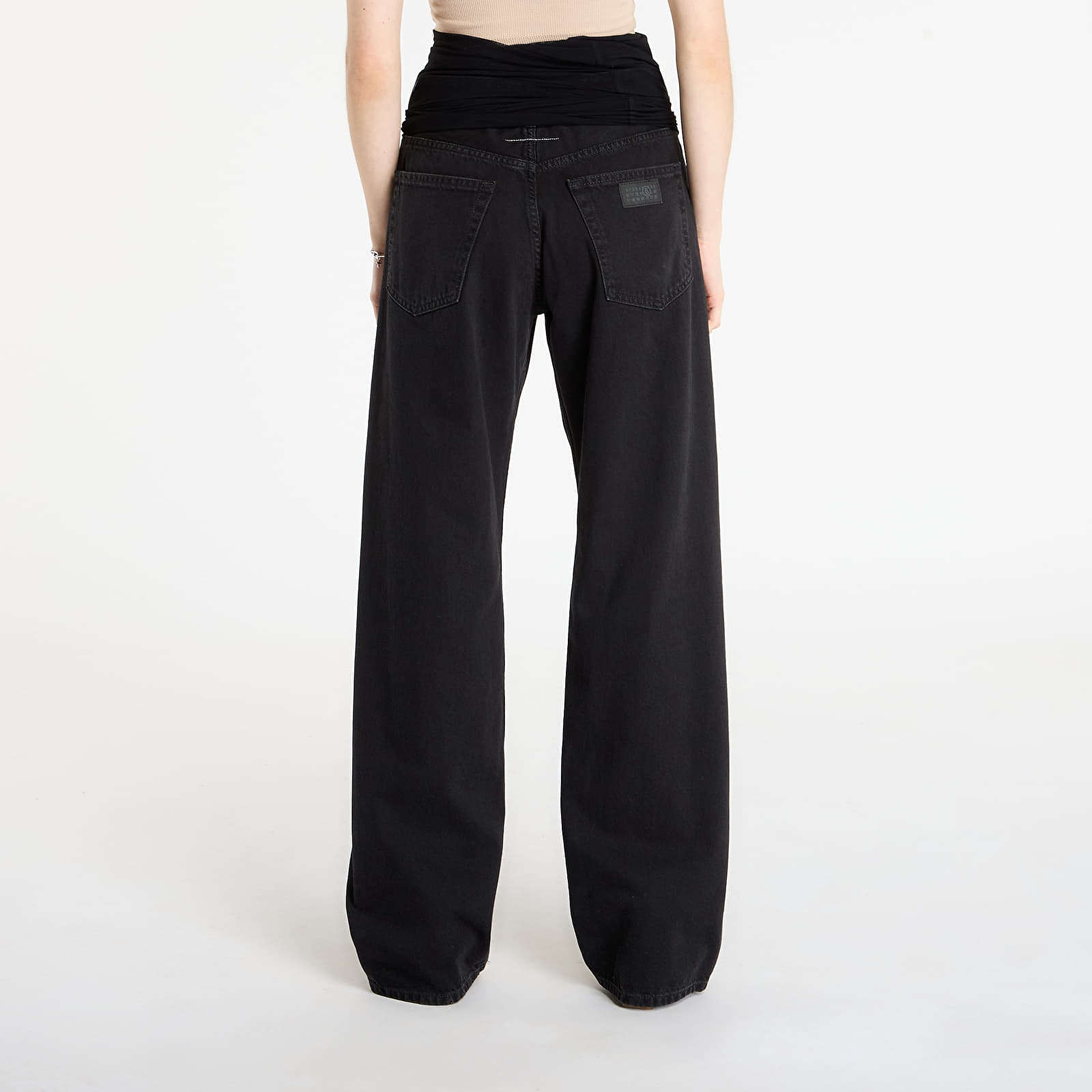 Dámské jeans MM6 Rtw Show Pants 5 Pockets Black