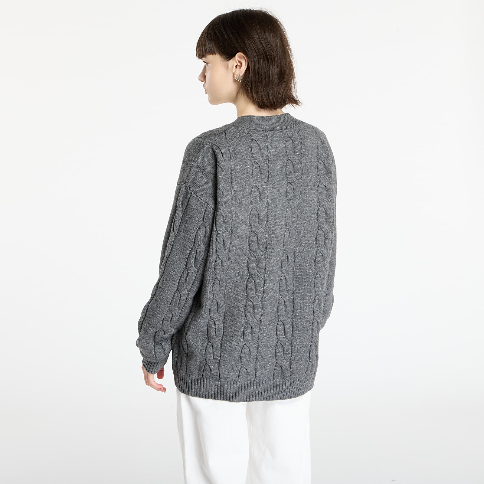 Pánske svetre New Era MLB Knit Cardigan New York Yankees UNISEX Graphite/dark Graphite