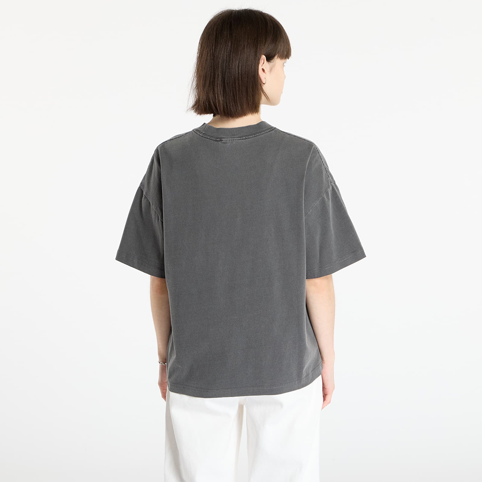 T-Shirts Carhartt WIP S/S Benton T-Shirt UNISEX Graphite Garment Dyed