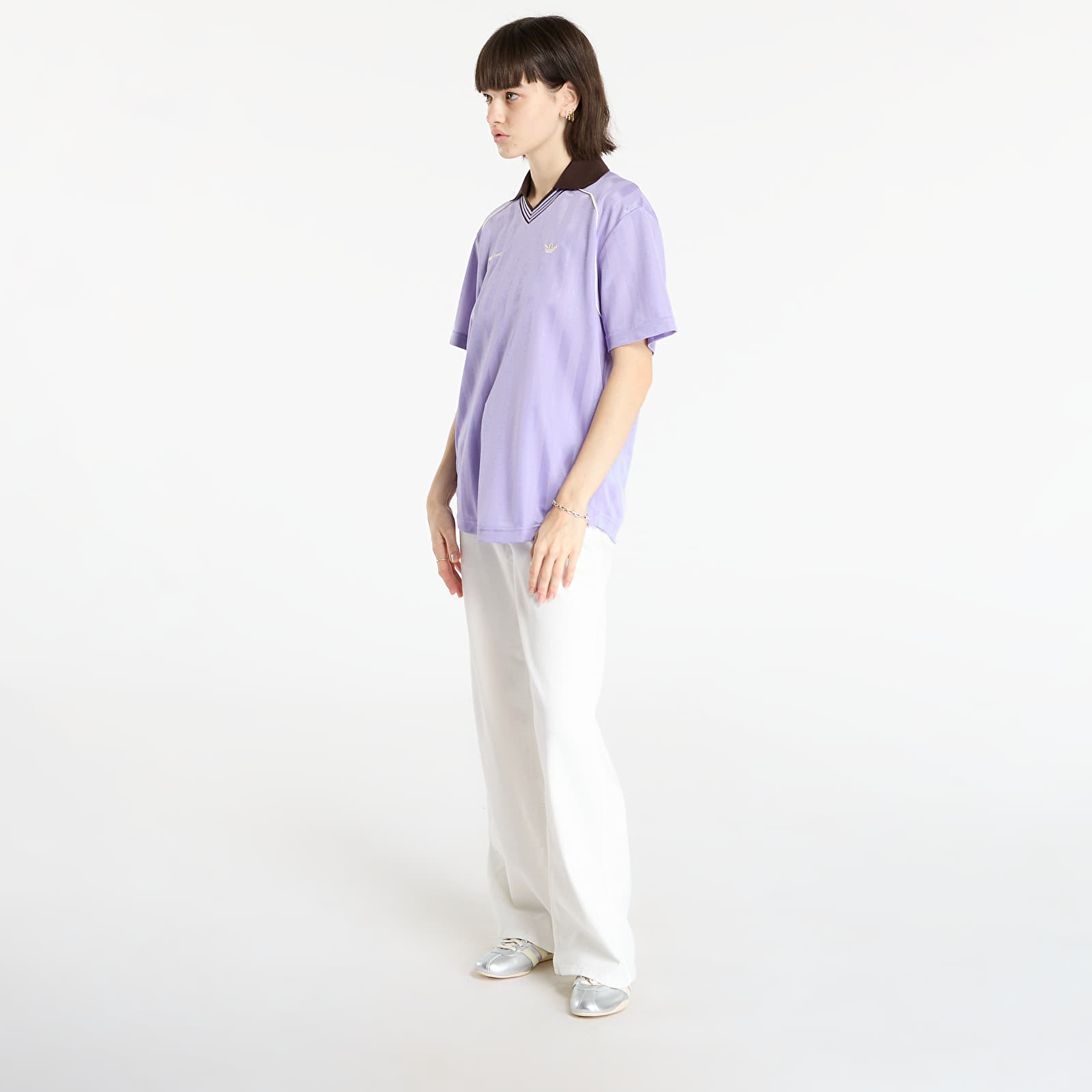 Muške majice kratkih rukava adidas x Wales Bonner Football T-Shirt UNISEX Light Purple