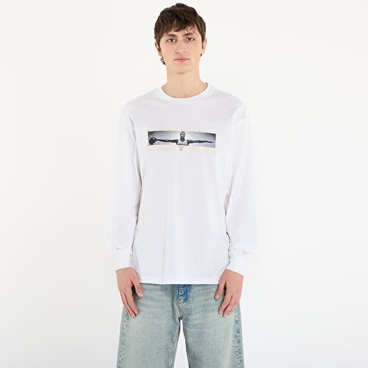 T-shirt Jordan Men's Long-Sleeve Crew-Neck T-Shirt White/ Black