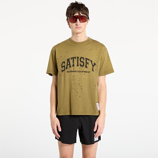 Tričko Satisfy MothTech T-Shirt Sun Bleached Military Olive