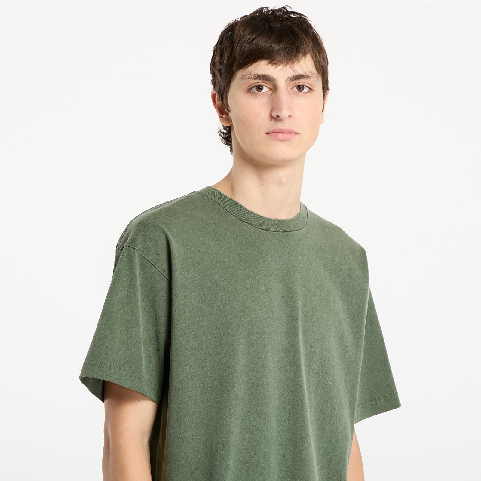 Majice T-shirt Carhartt WIP S/S RGGD T-Shirt Opuntia Garment Dyed