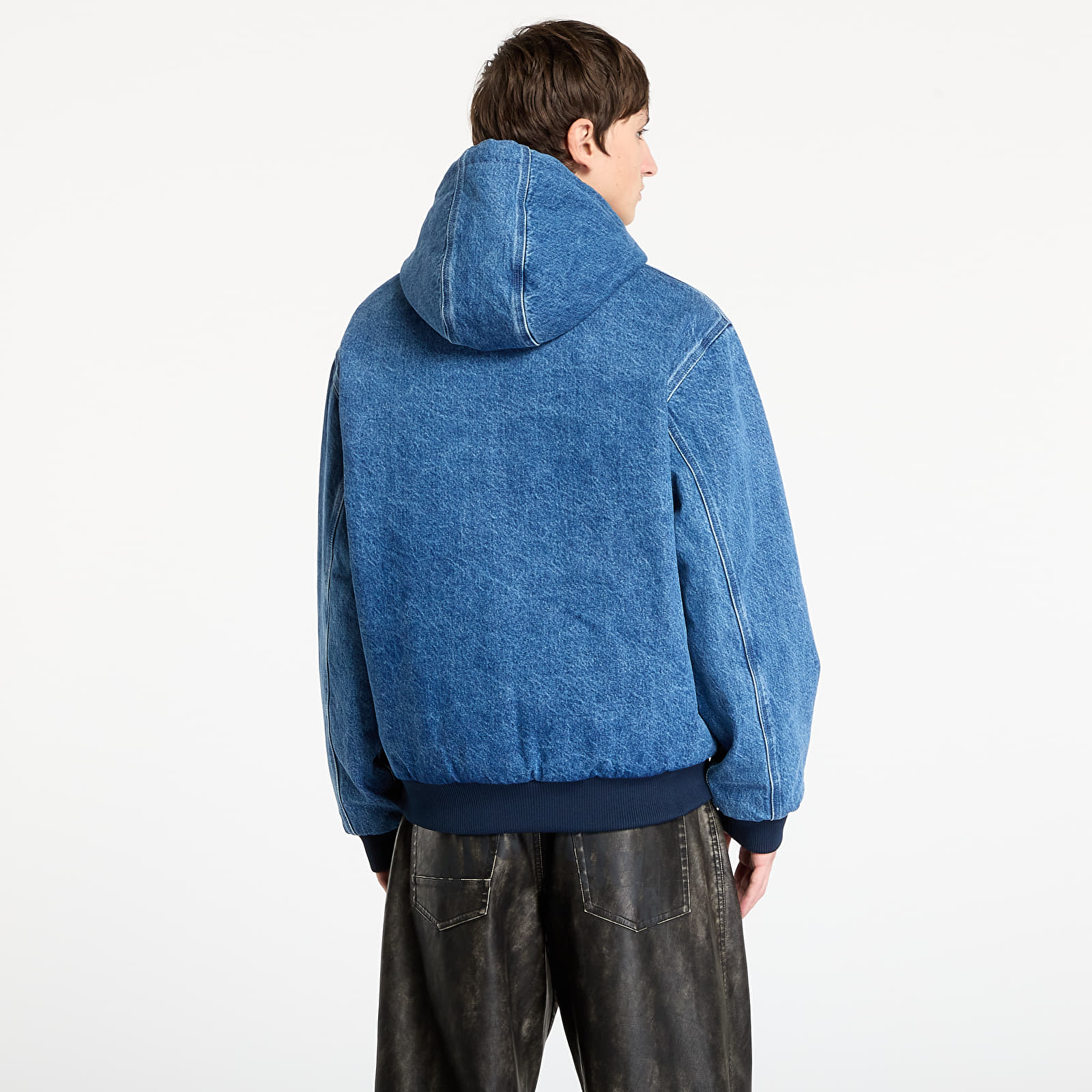 Bundy Carhartt WIP 50 Years Anniversary OG Active Jacket Canvas UNISEX Blue/ USA Red Stone Bleached