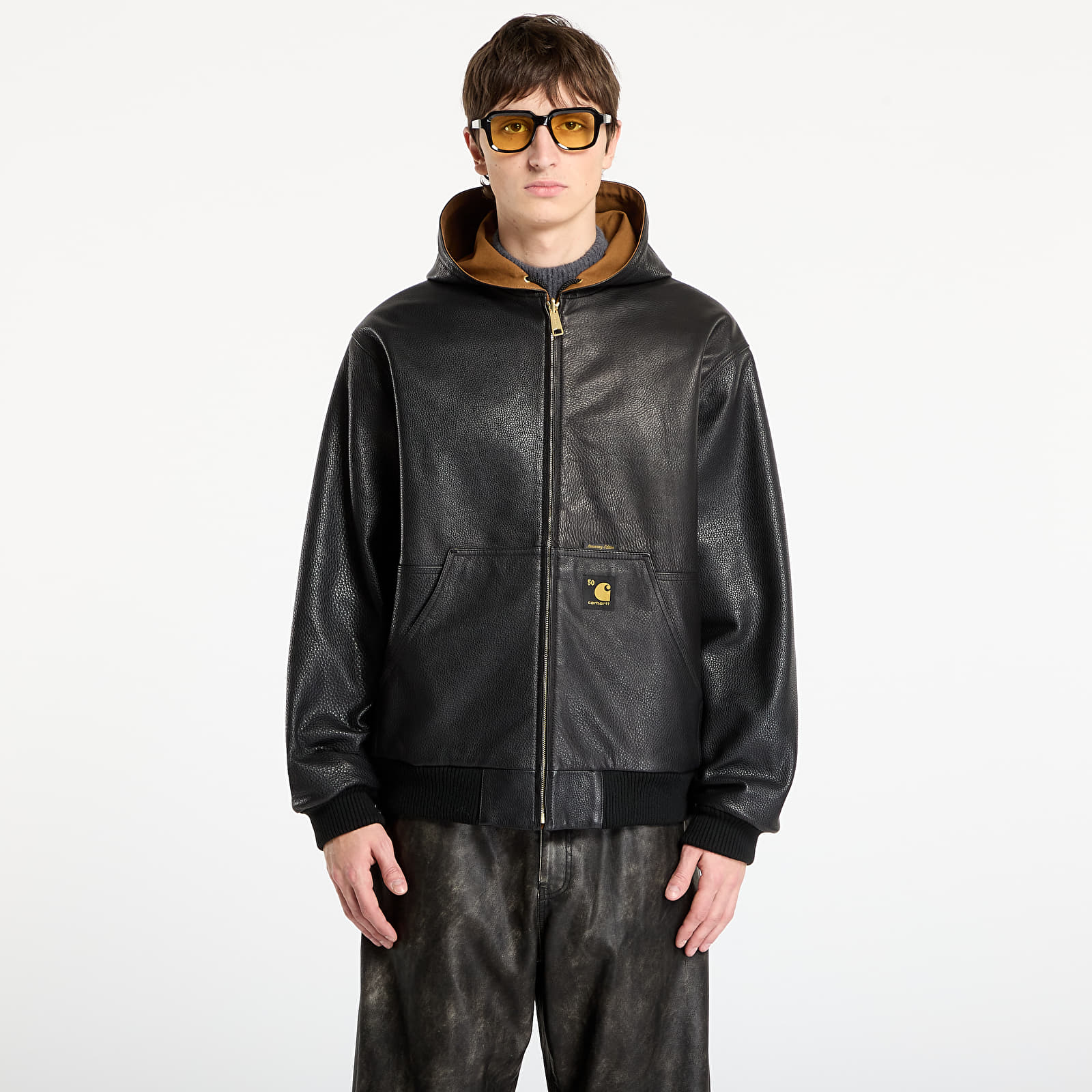 Pánské bundy Carhartt WIP 50 Years Anniversary OG Active Jacket Canvas UNISEX Black/ Hamilton Brown