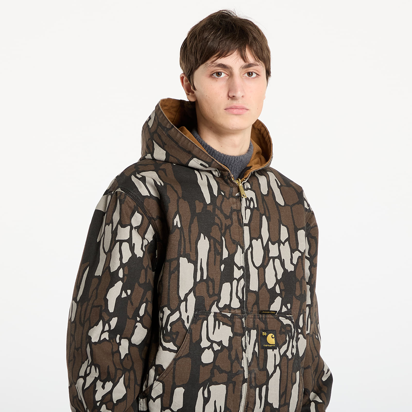 Bundy Carhartt WIP 50 Years Anniversary OG Active Jacket Canvas UNISEX Hamilton Brown/ Camo Trebark Risend
