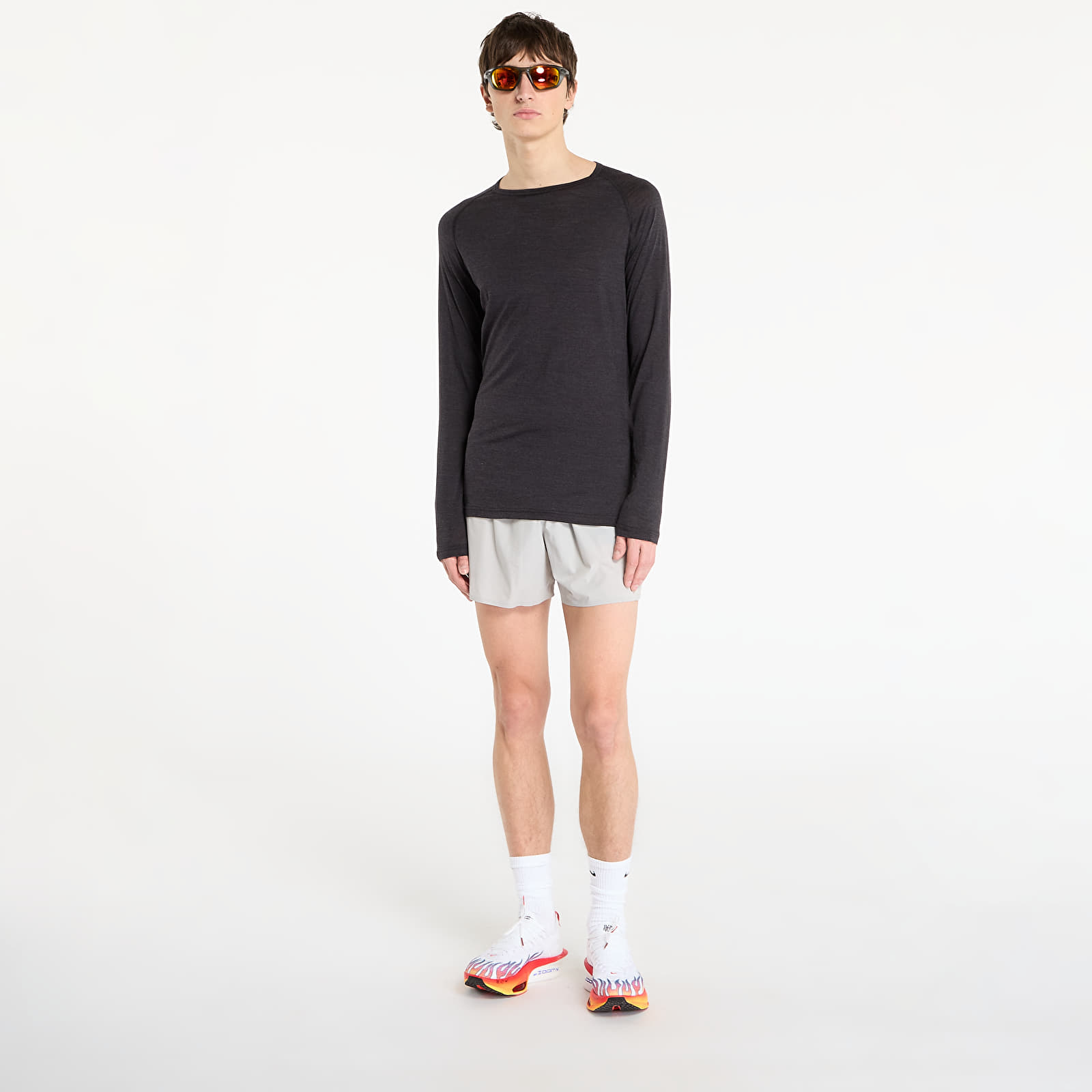 Pánská tílka SOAR Ls Merino Silk Base Dark Grey