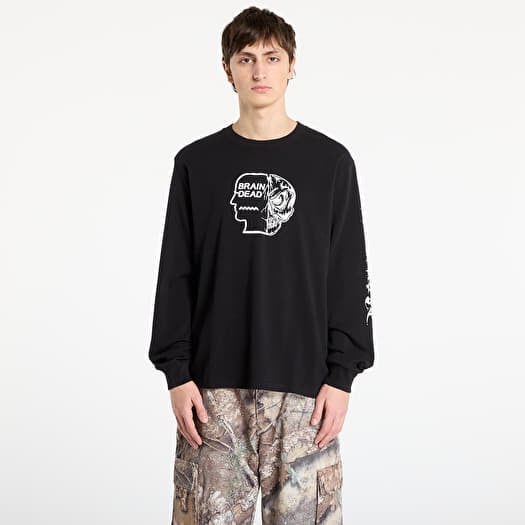 Tričko Brain Dead Skull Mech Long Sleeve Black