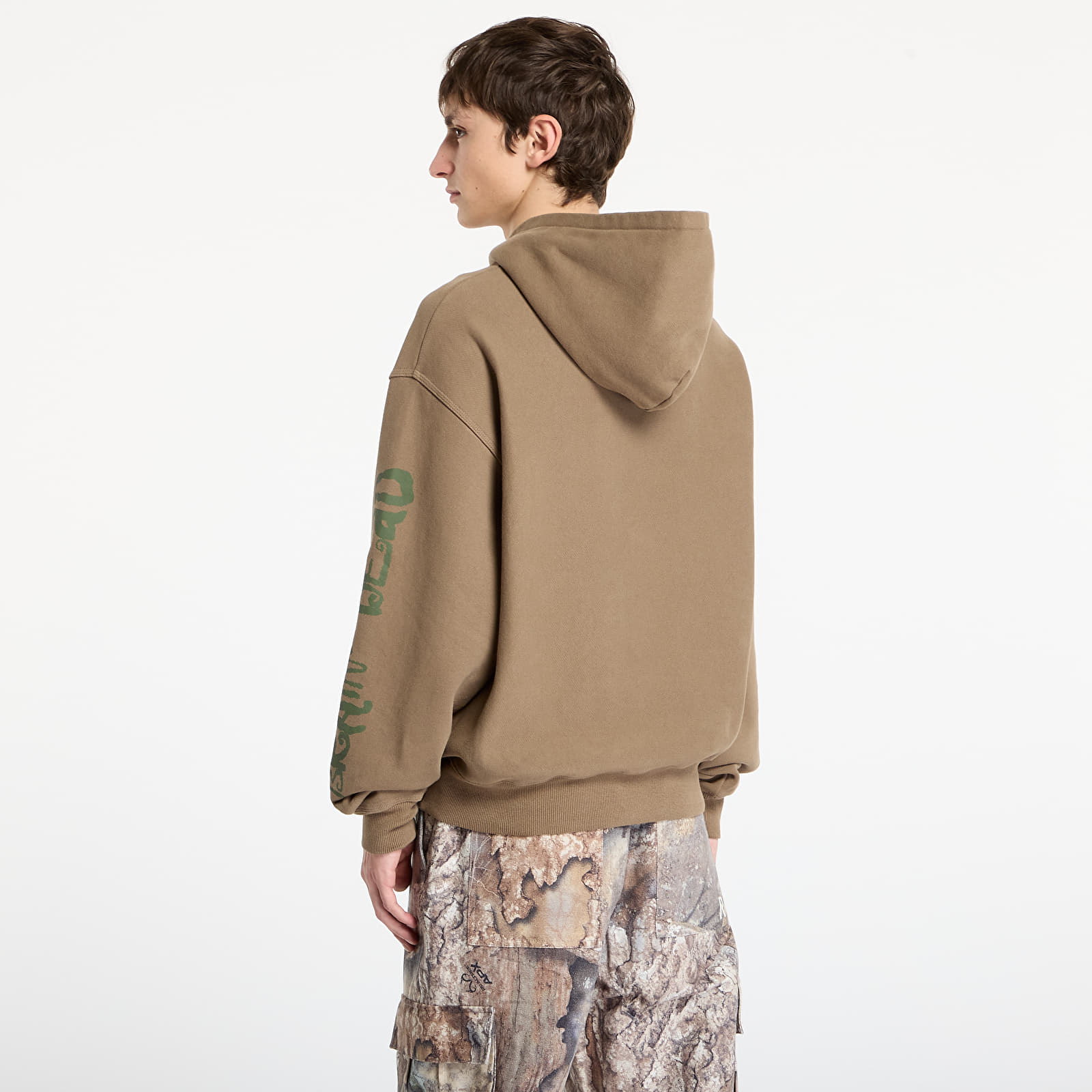 Mikiny Brain Dead Future Vision Hoodie Coffee