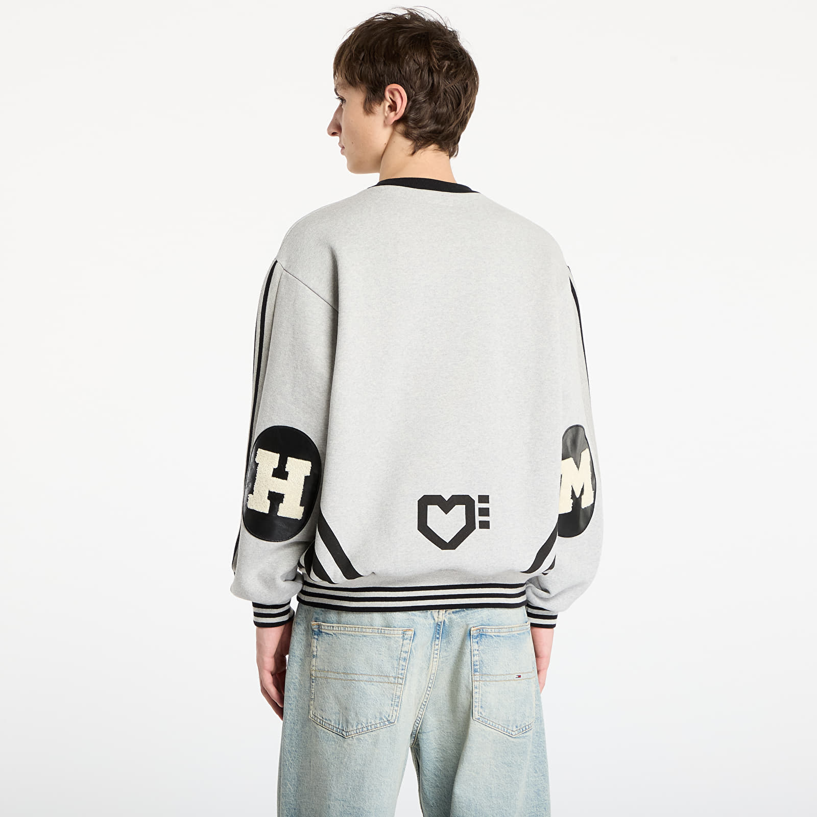 Pánské mikiny HUMAN MADE Elbow Patch Sweatshirt UNISEX Gray