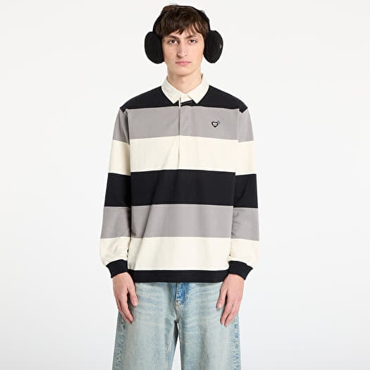 Tričko HUMAN MADE Rugby Shirt UNISEX Black