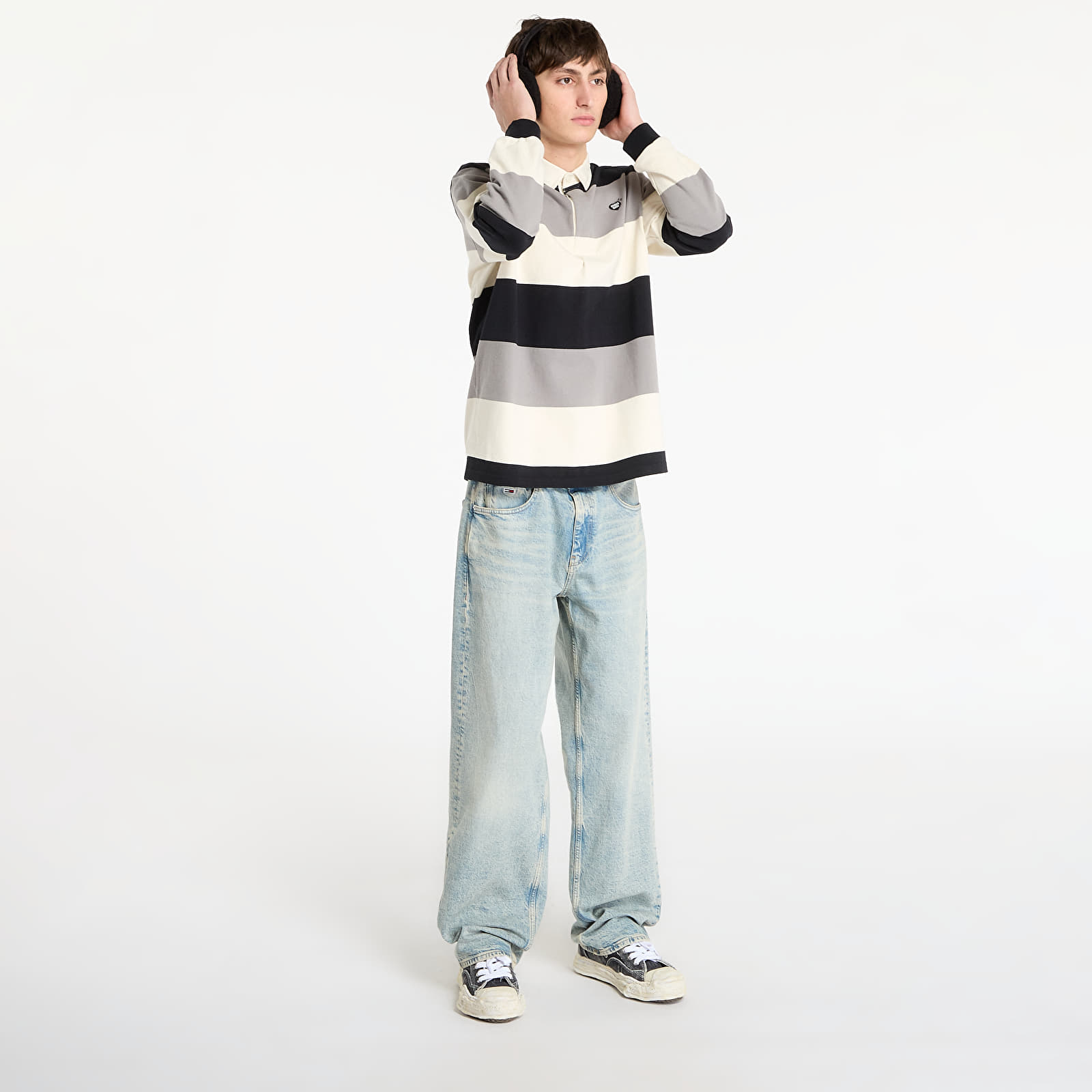 Μπλούζες HUMAN MADE Rugby Shirt UNISEX Black