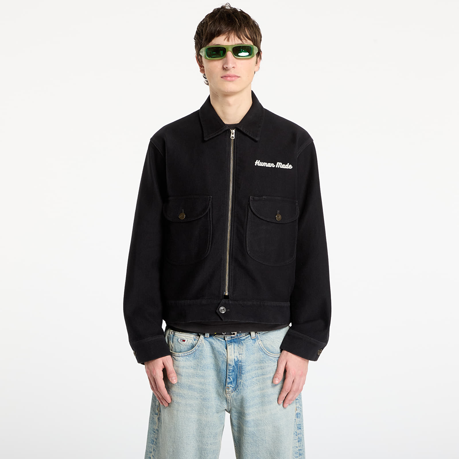 Pánské bundy HUMAN MADE Zip-Up Work Jacket UNISEX Black