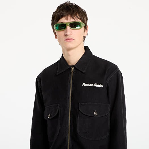 サイズ XL HUMAN MADE ZIP-UP WORK JACKET 黒 Men's jackets HUMAN MADE Zip-Up Work Jacket UNISEX Black