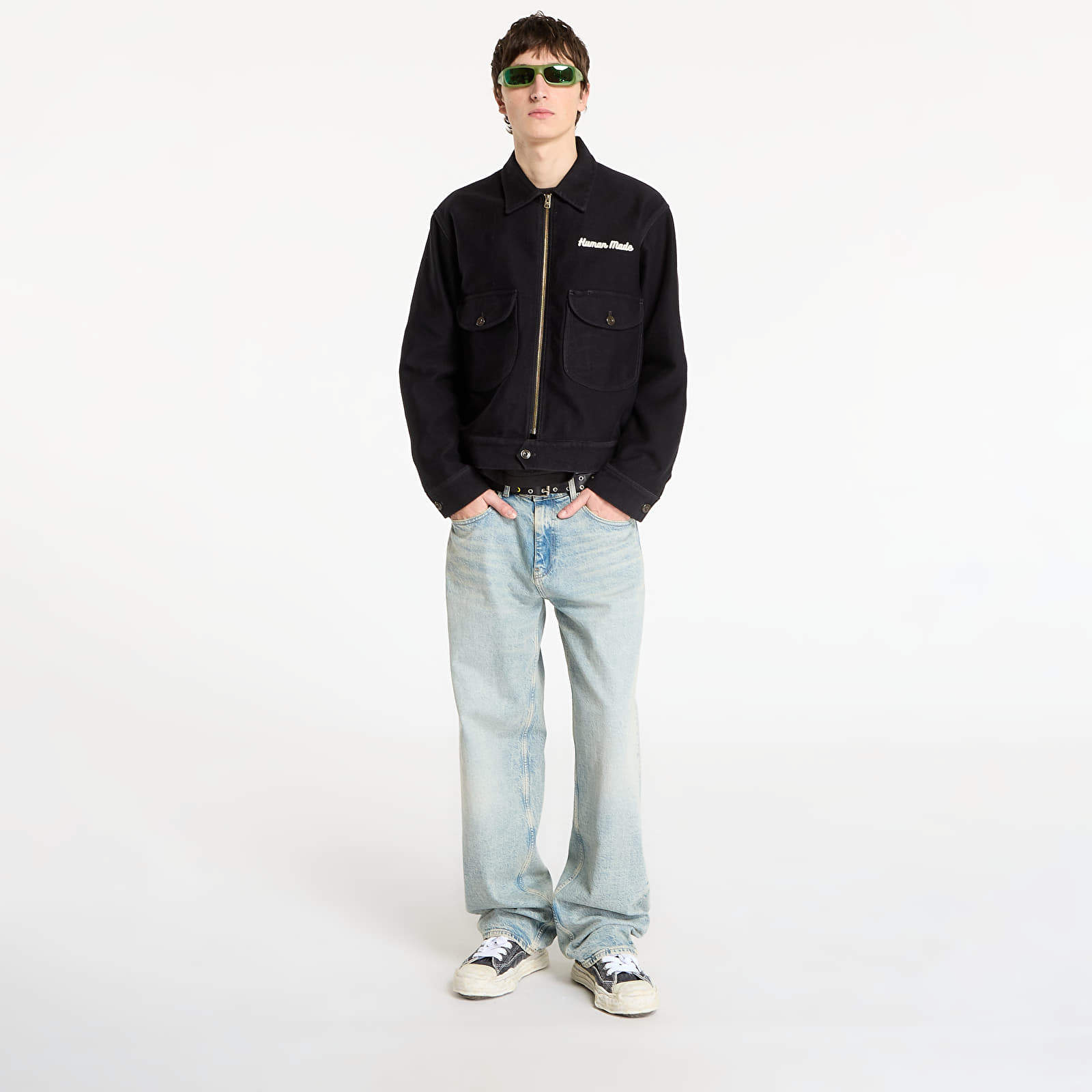 Pánské bundy HUMAN MADE Zip-Up Work Jacket UNISEX Black