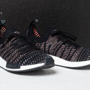 Men s shoes adidas NMD R1 STLT Primeknit Core Black Grey Four Solar Pink Footshop