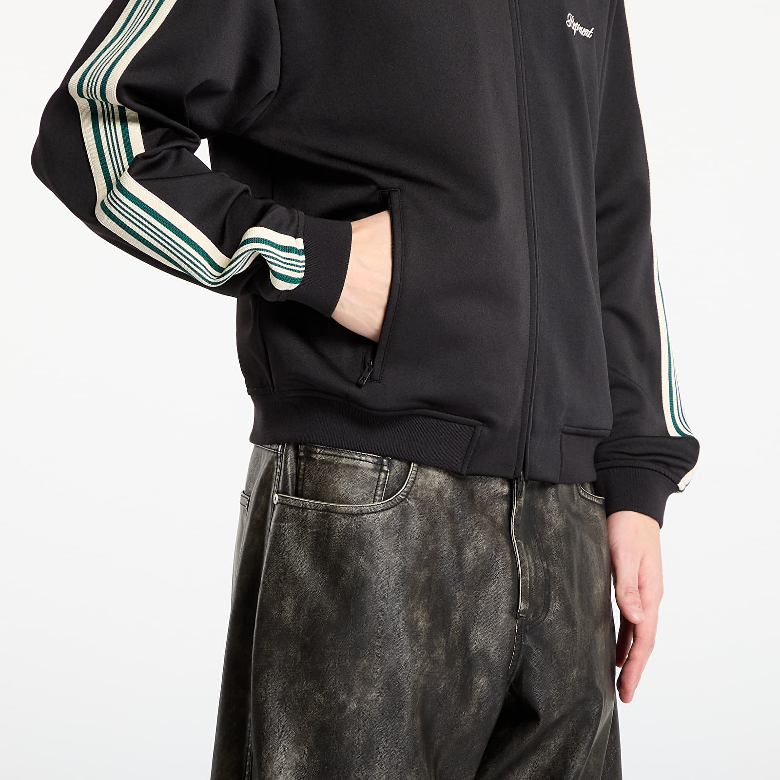 Meeste jakid REPRESENT Taped Track Jacket UNISEX Jet Black
