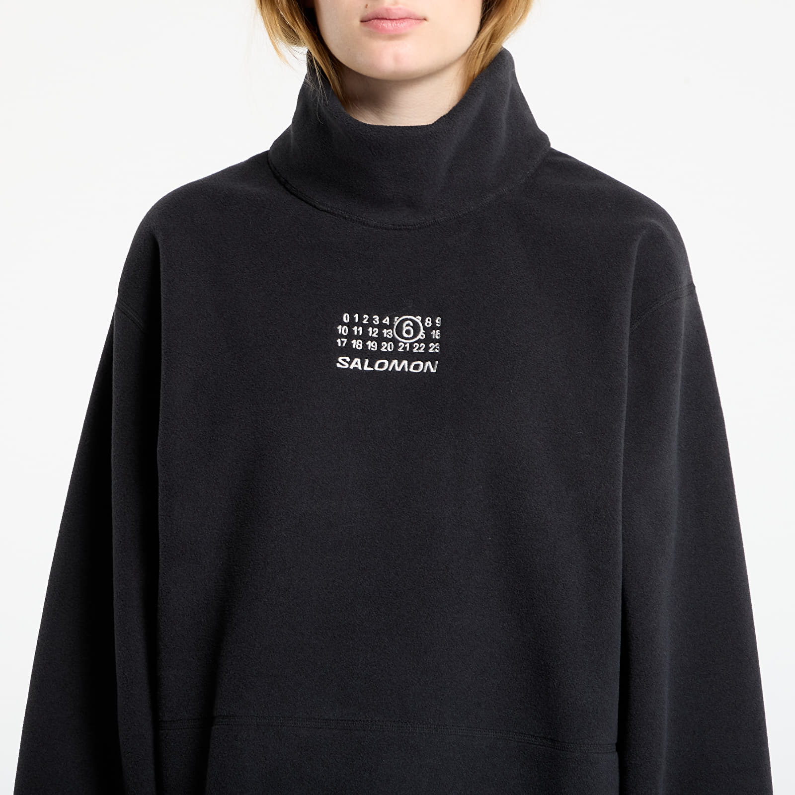 Džemperiai su gobtuvais ir džemperiai MM6 Rtw Avp Long-Sleeved Top Washed Black