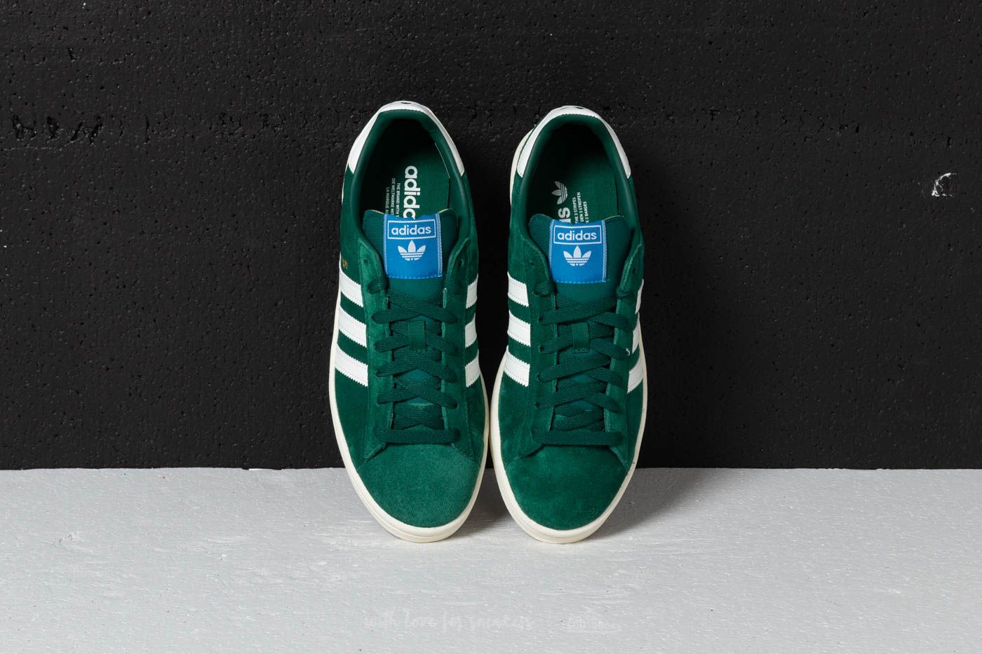 Herren Sneaker und Schuhe adidas Campus Collegiate Green/ Cloud White/ Chalk White