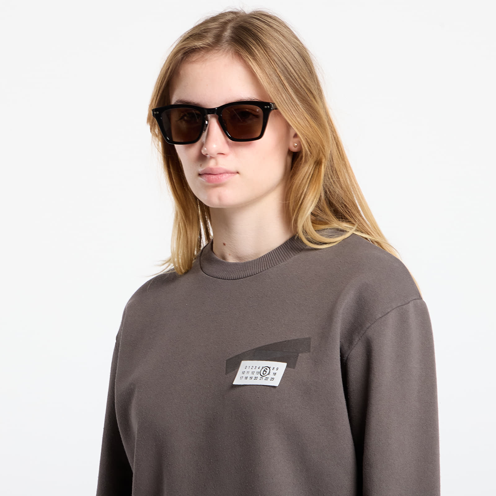Sweatjacken und Sweatshirts MM6 Rtw Show Sweatshirt Grey