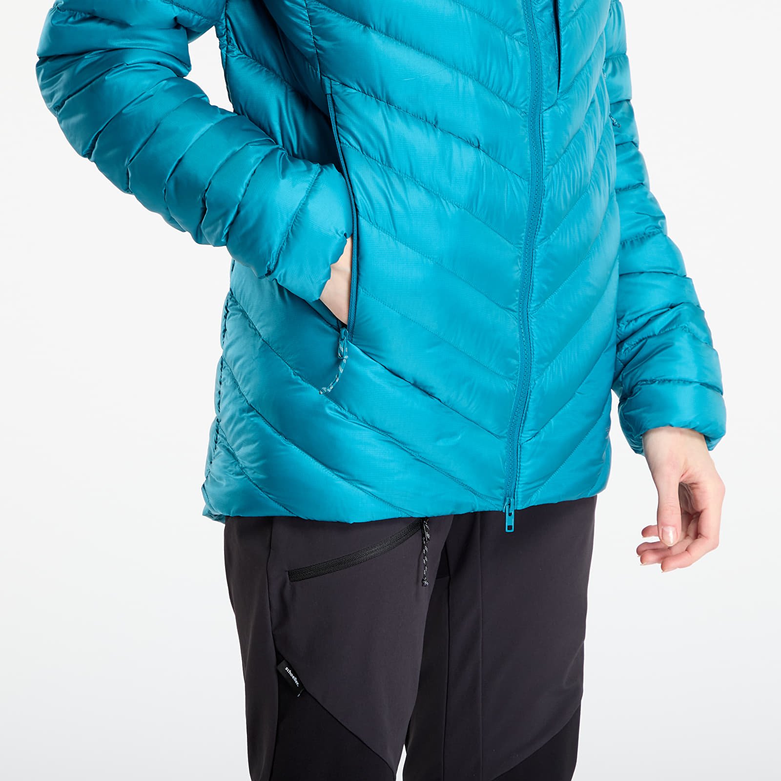 Herrenjacken Mammut Broad Peak IN Hooded Jacket Men Deep Teal/ Black