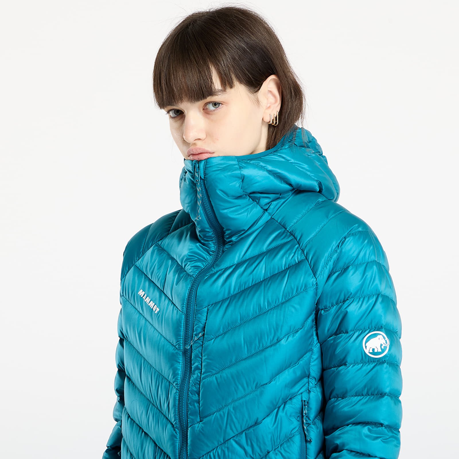 Herrenjacken Mammut Broad Peak IN Hooded Jacket Men Deep Teal/ Black