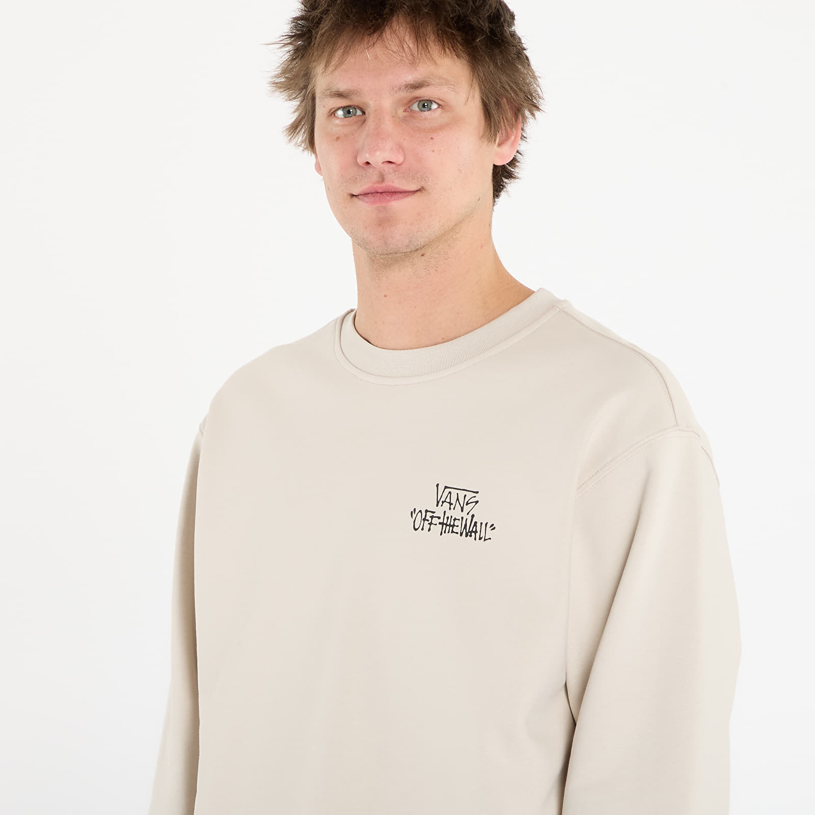 Hettegensere for menn Vans Stomper Loose Fit Crew Taupe Mist