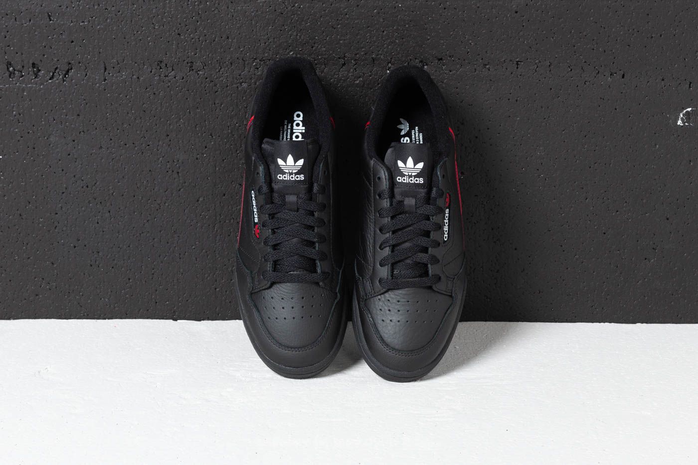 Men s shoes adidas Continental 80 Core Black Scarlet Collegiate Navy Footshop