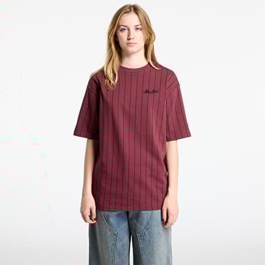 T-shirt New Era Pinstripe Os Tee UNISEX Frosted Burgundy