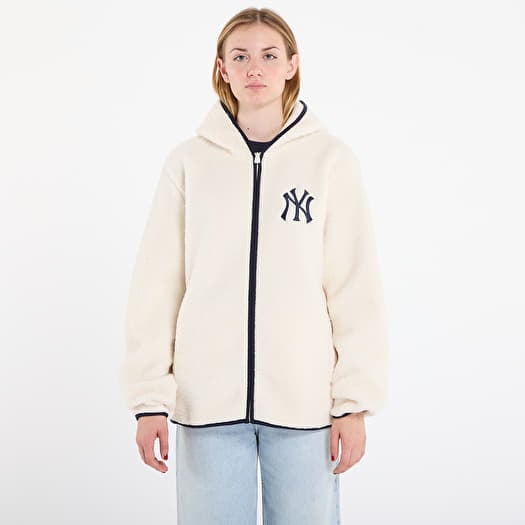 Jakk New Era MLB Hooded Sherpa New York Yankees UNISEX Off White