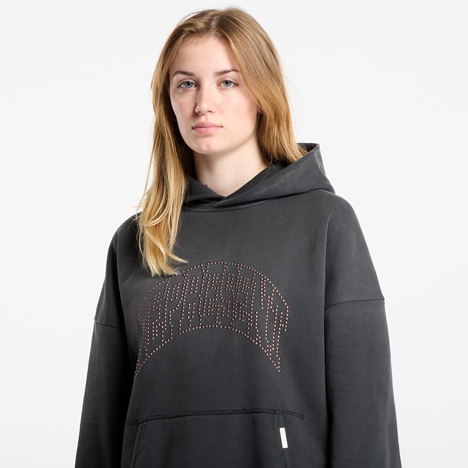 Hoodies für Männer REPRESENT Embellished Hoodie UNISEX Stained Black