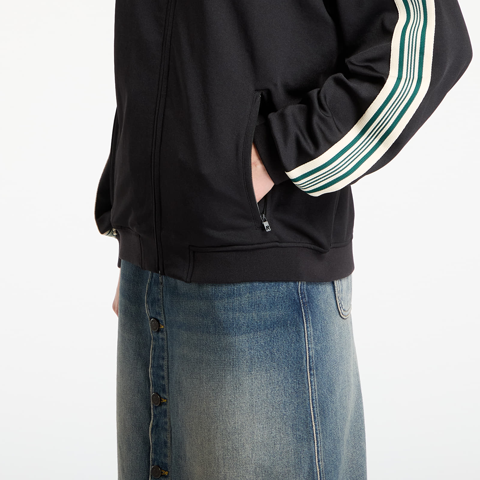 Meeste jakid REPRESENT Taped Track Jacket UNISEX Jet Black